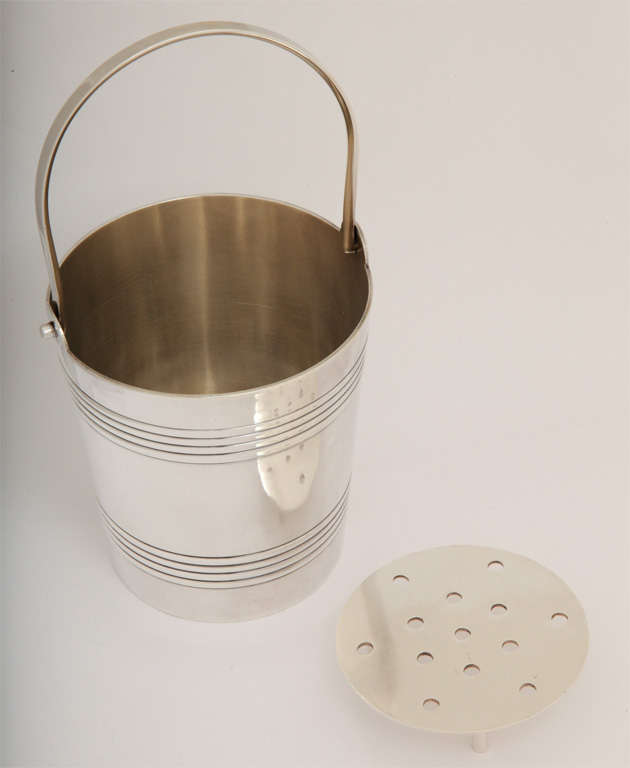 Signed Nickel Silver Mini Champagne Bucket 4