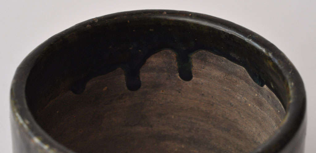 Pottery 17th Century Japanese Oribe Censor