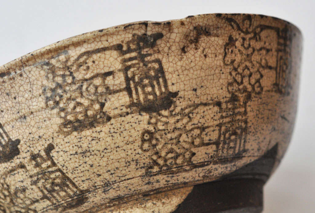18th Century Rare Japanese Shino Bowl 1