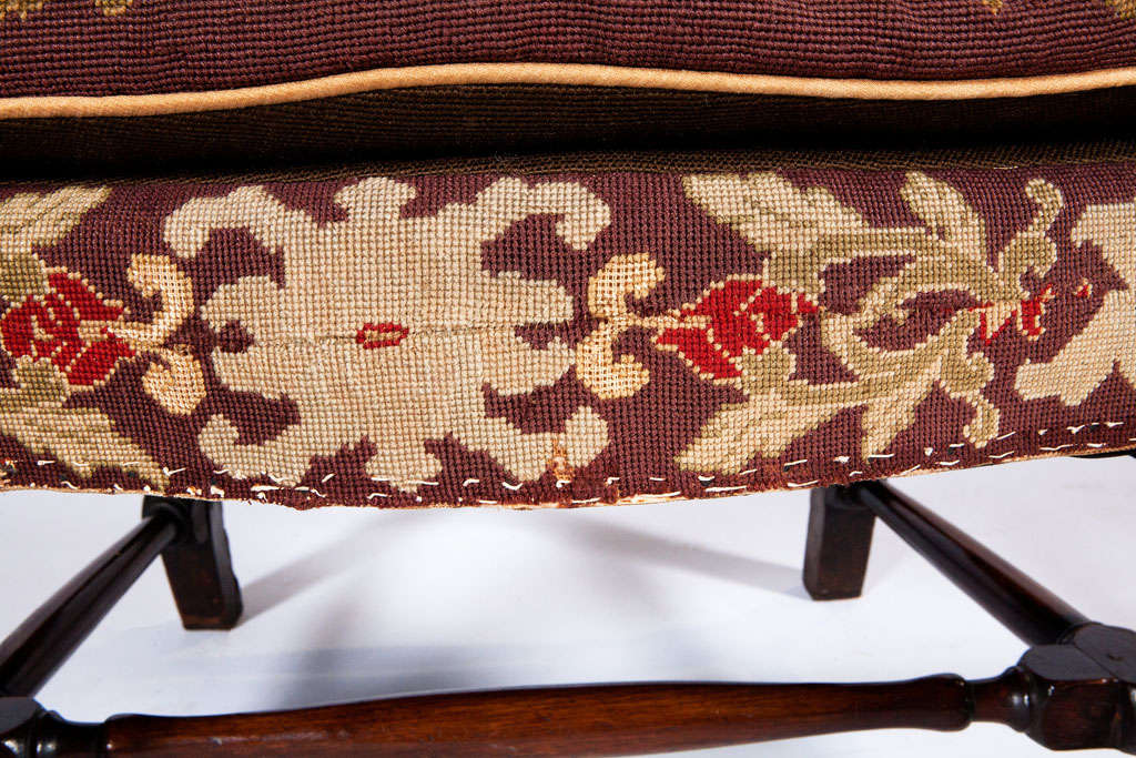 18th Century Queen Anne Walnut Wing Chair With Tapestry Covering at 1stDibs queen anne chair