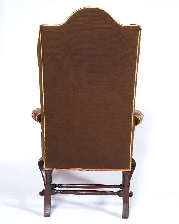 18th Century Queen Anne Walnut Wing Chair With Tapestry Covering at 1stDibs queen anne chair
