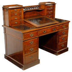 Antique Oak Dickens Desk