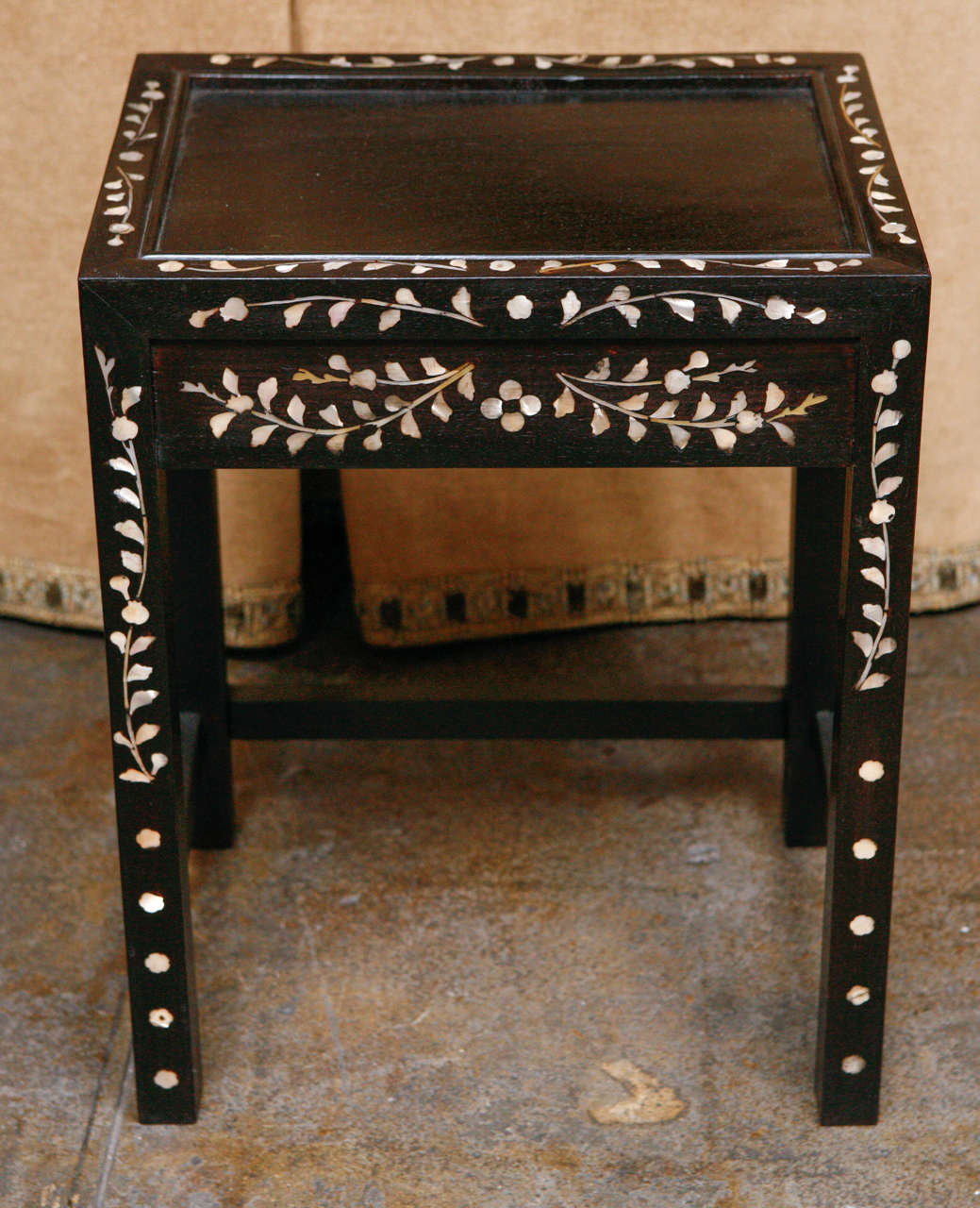 Mother-of-Pearl Nesting Tables with Mother-Of-Pearl Inlay