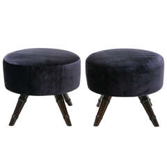 Pair of Swiveling Hostess Stools by William Haines