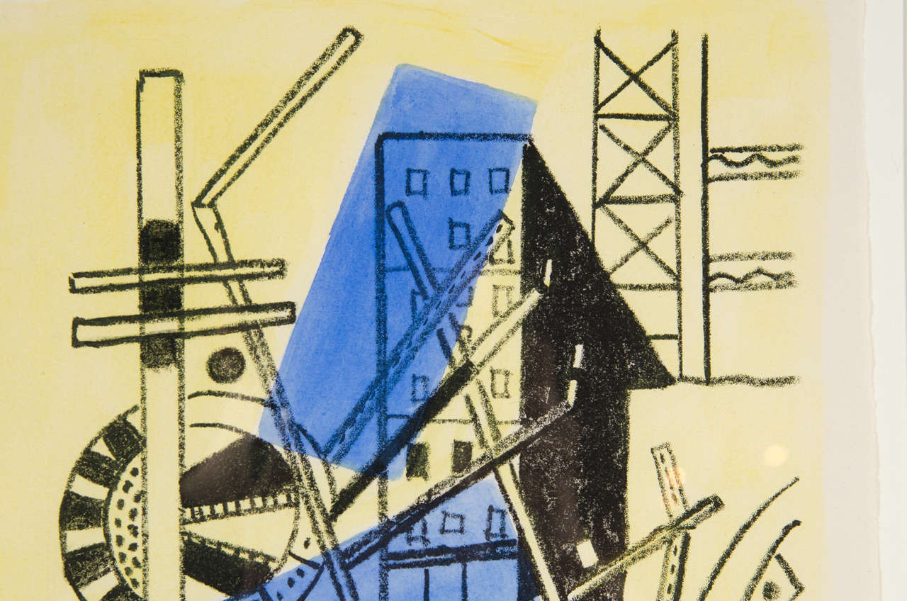 Art Deco Lithograph by Fernand Leger 