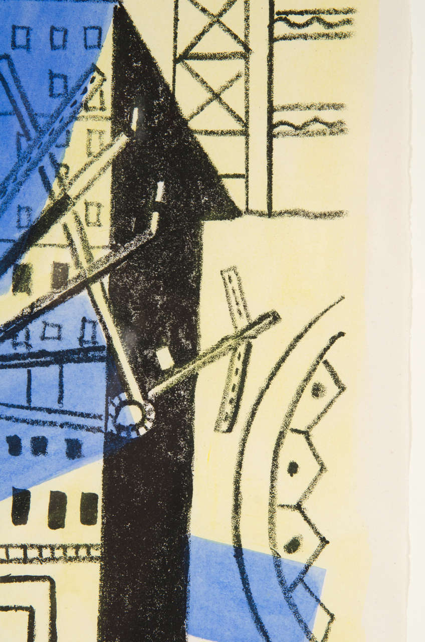 Art Deco Lithograph by Fernand Leger 