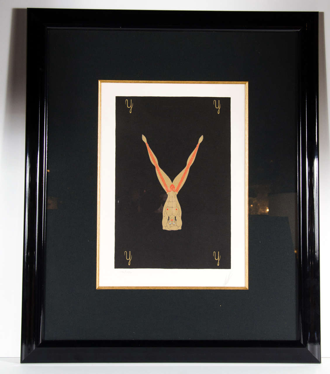Ultra Chic Limited Edition Erte Serigraph  "Y"