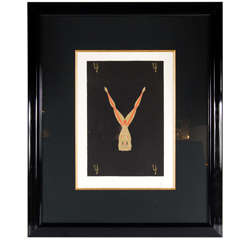 Ultra Chic Limited Edition Erte Serigraph  "Y"
