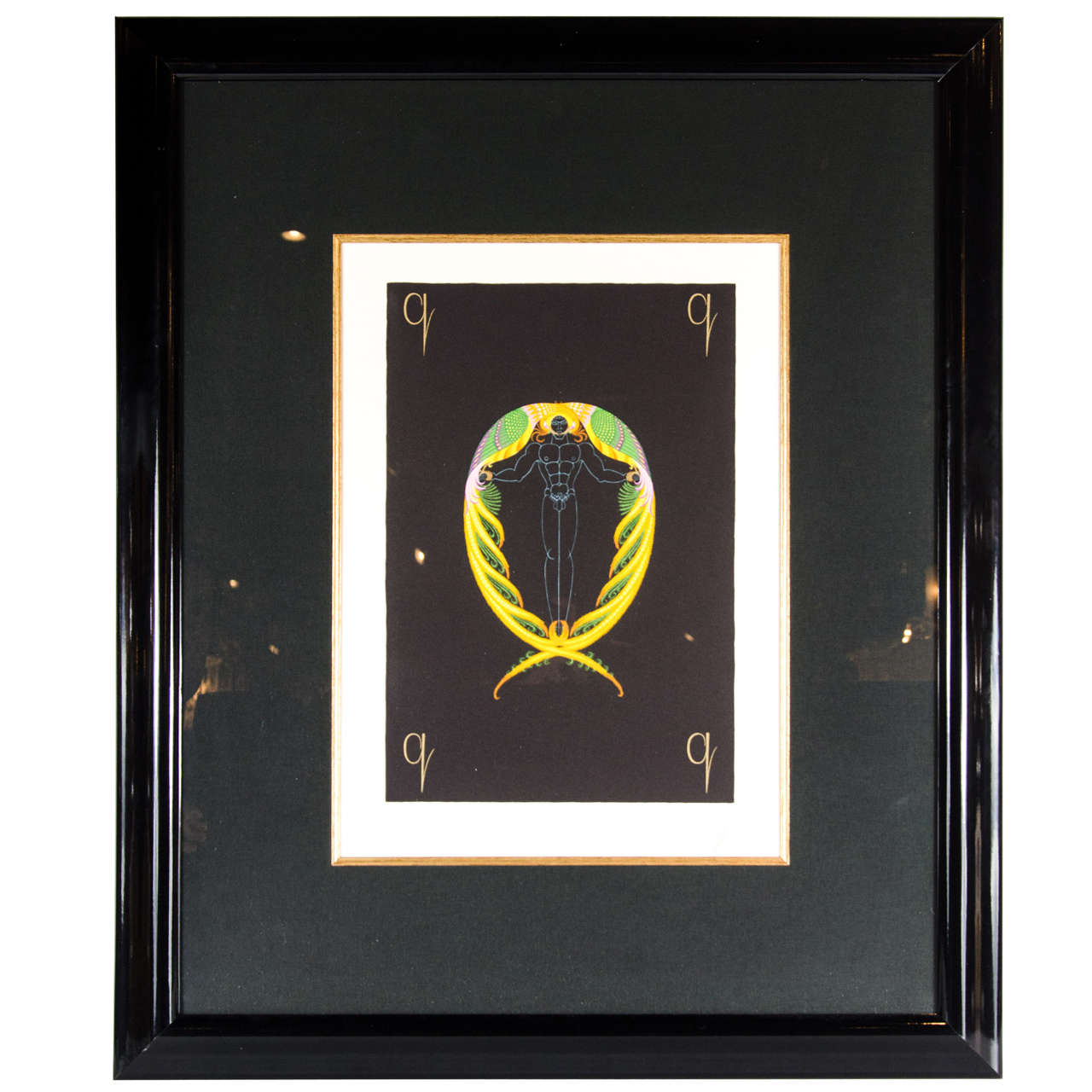 Ultra Chic Limited Edition Erte' Serigraph"Q"