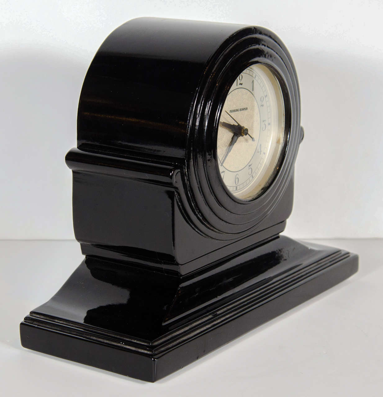 Art Deco  Machine Age Mantle Clock by Manning Bowman In Excellent Condition In New York, NY