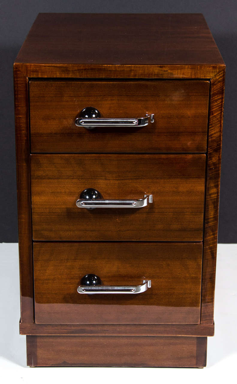 Stunning  Pair of Art Deco Machine Age Night Stands/End Tables