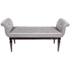 1940's Hollywood Bench with Scroll Design in the manner of Grosfeld House