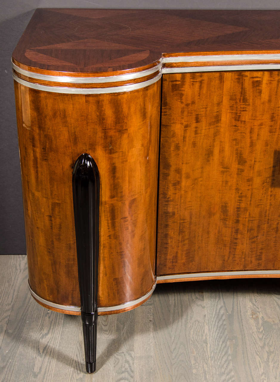 French Stunning Art Deco Buffet/Cabinet in the Manner of Ruhlmann