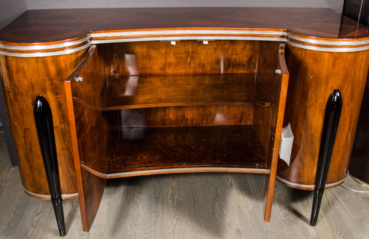 Mid-20th Century Stunning Art Deco Buffet/Cabinet in the Manner of Ruhlmann