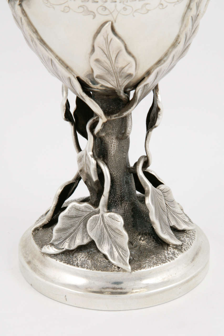 Victorian Antique Indian Colonial Silver Goblet For Sale