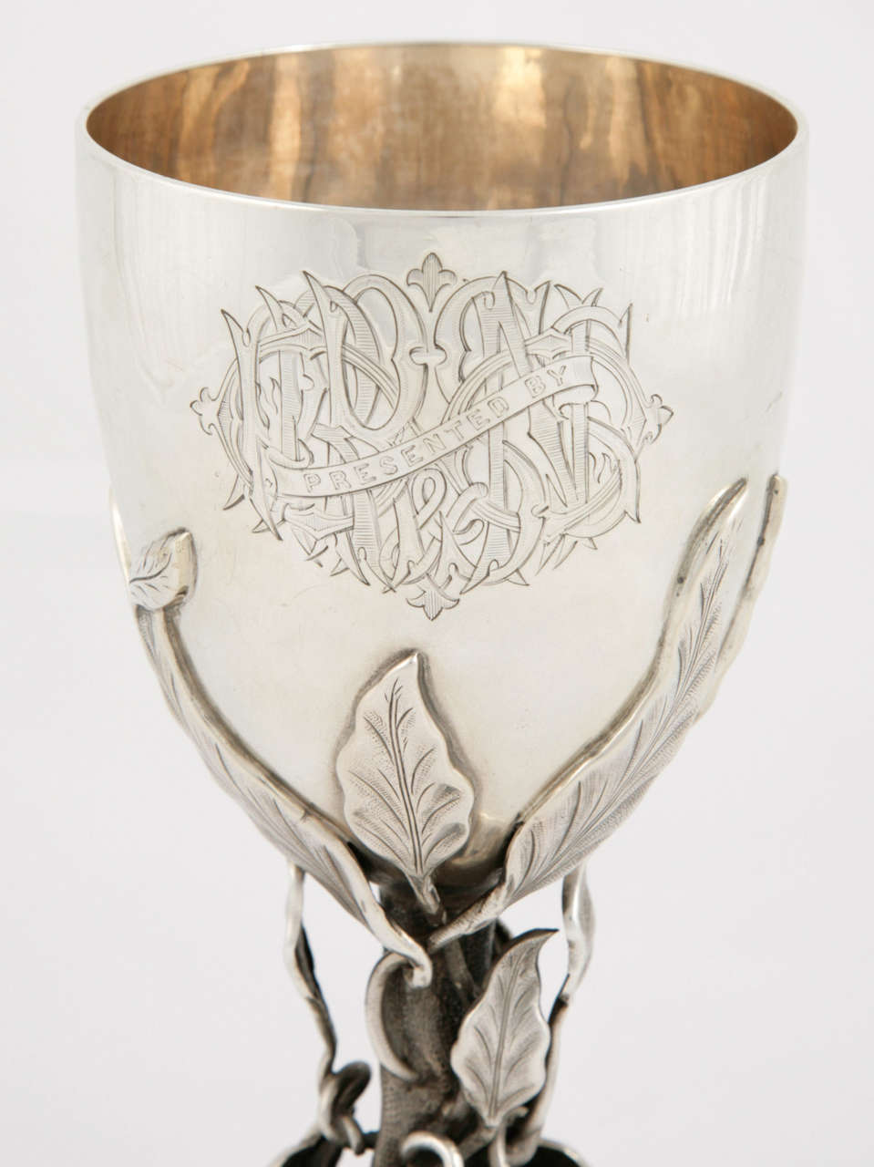 Antique Indian Colonial Silver Goblet In Excellent Condition For Sale In London, GB