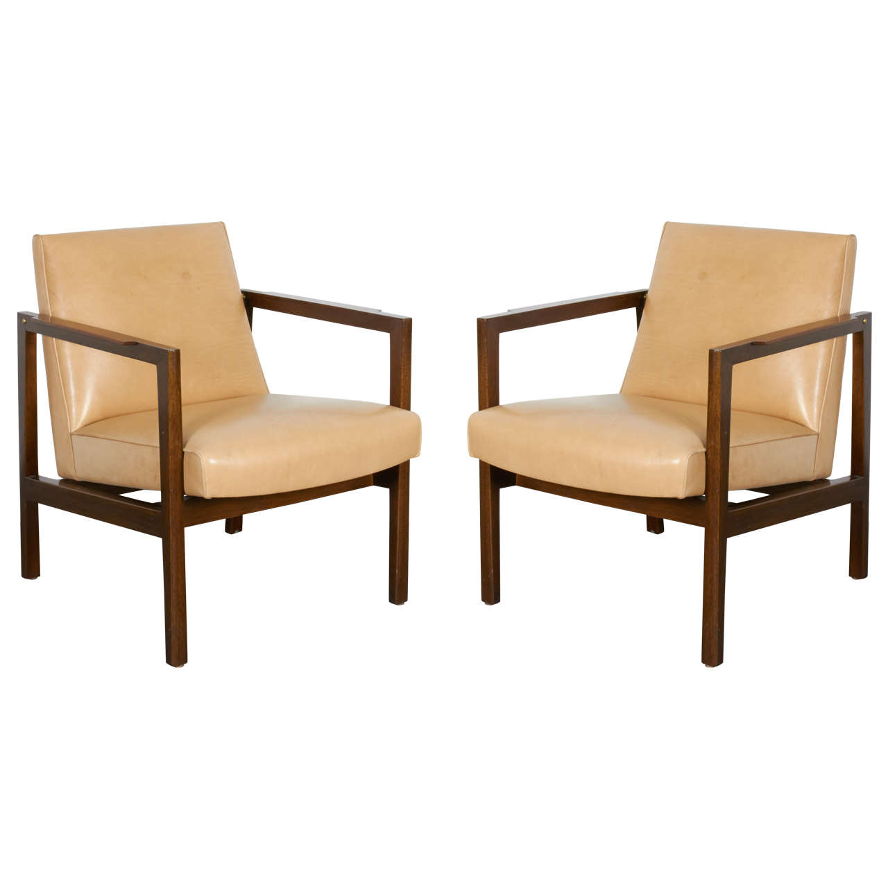 Pair of Chairs by Edward Wormley for Dunbar in the late 50s For Sale