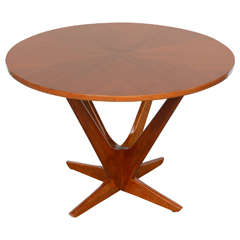 Søren Georg Jensen Round Coffee Table, Model 72 Ø 80 for Kubus