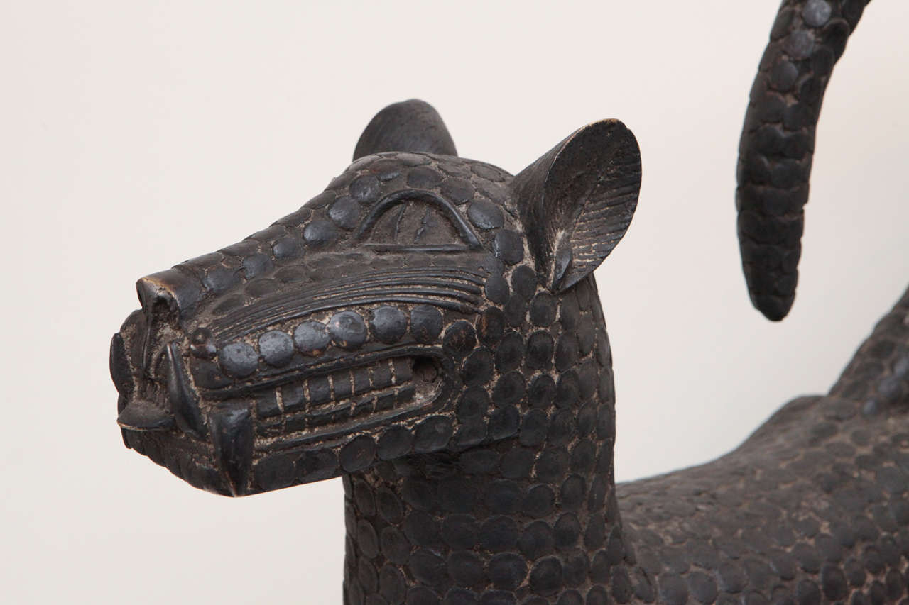 benin bronze leopard