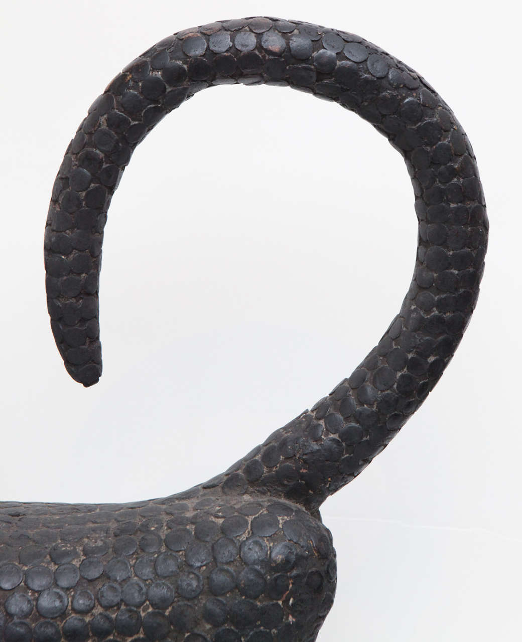 Nigerian Bronze Leopard Sculpture by the Benin Tribe