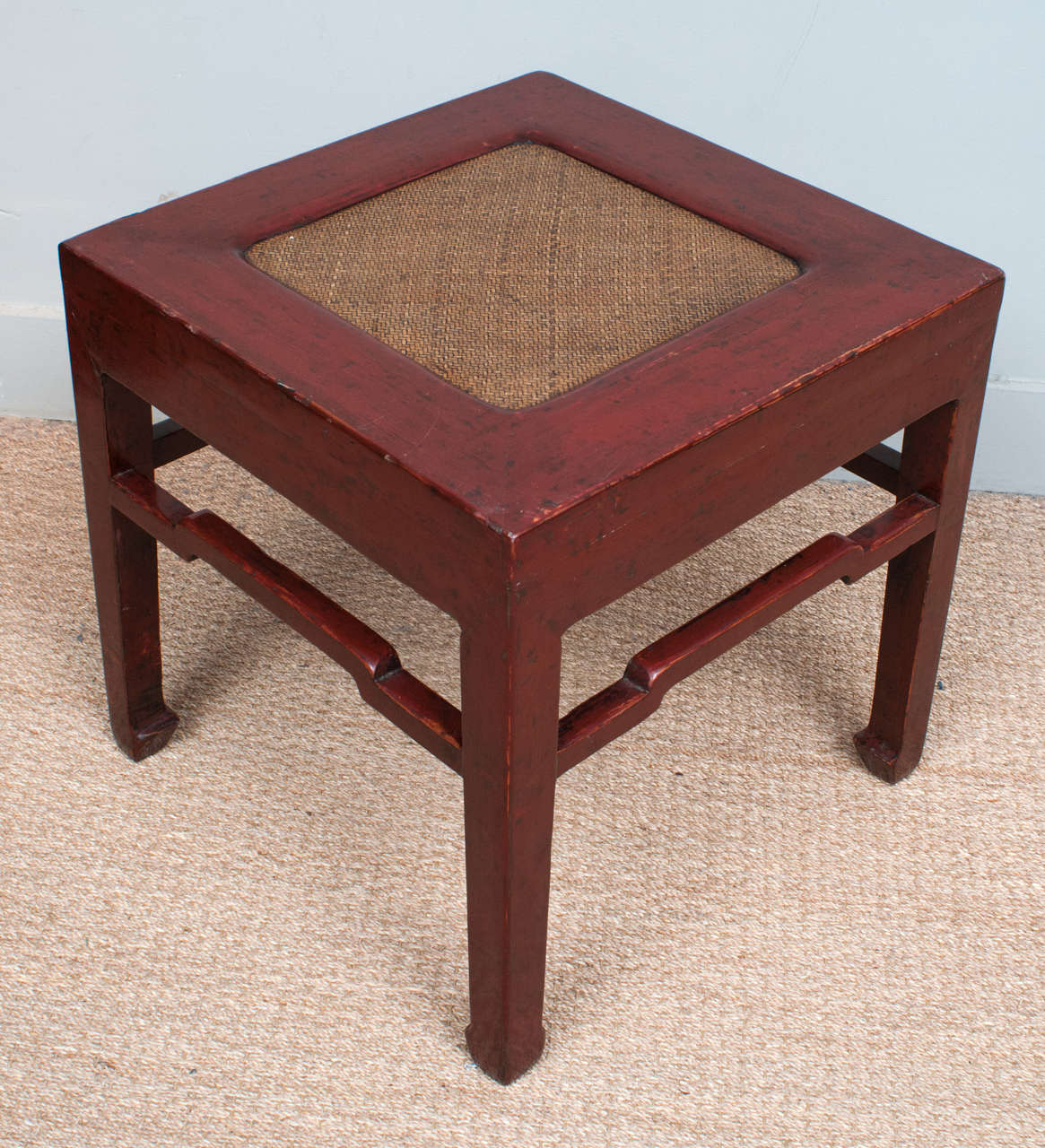Pair of Square Chinese Low Tables, 19th Century 1