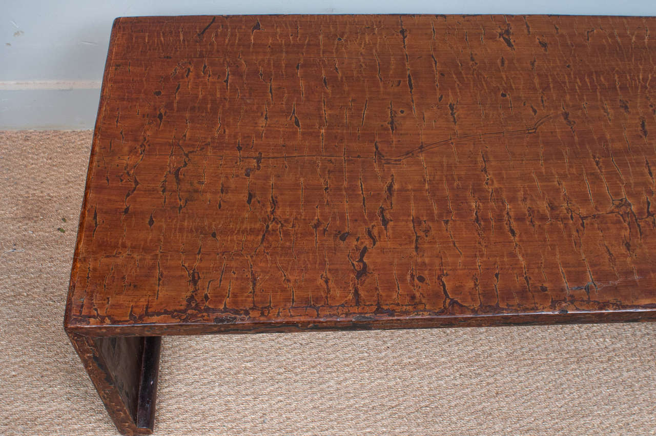 Lacquered Exquisite 18th Century Chinese Lacquer Scroll Table