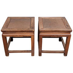 Pair of Chinese Low Tables, 19th C.