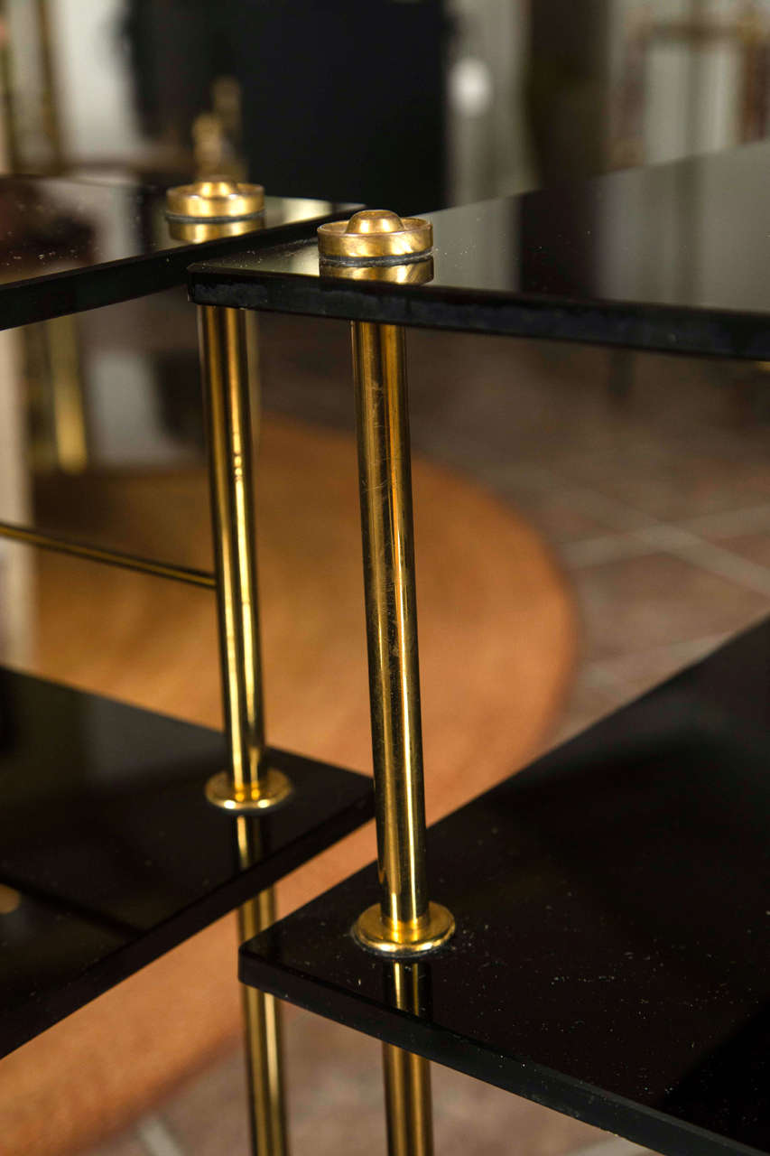 Pair of Italian Bronze End Tables 1