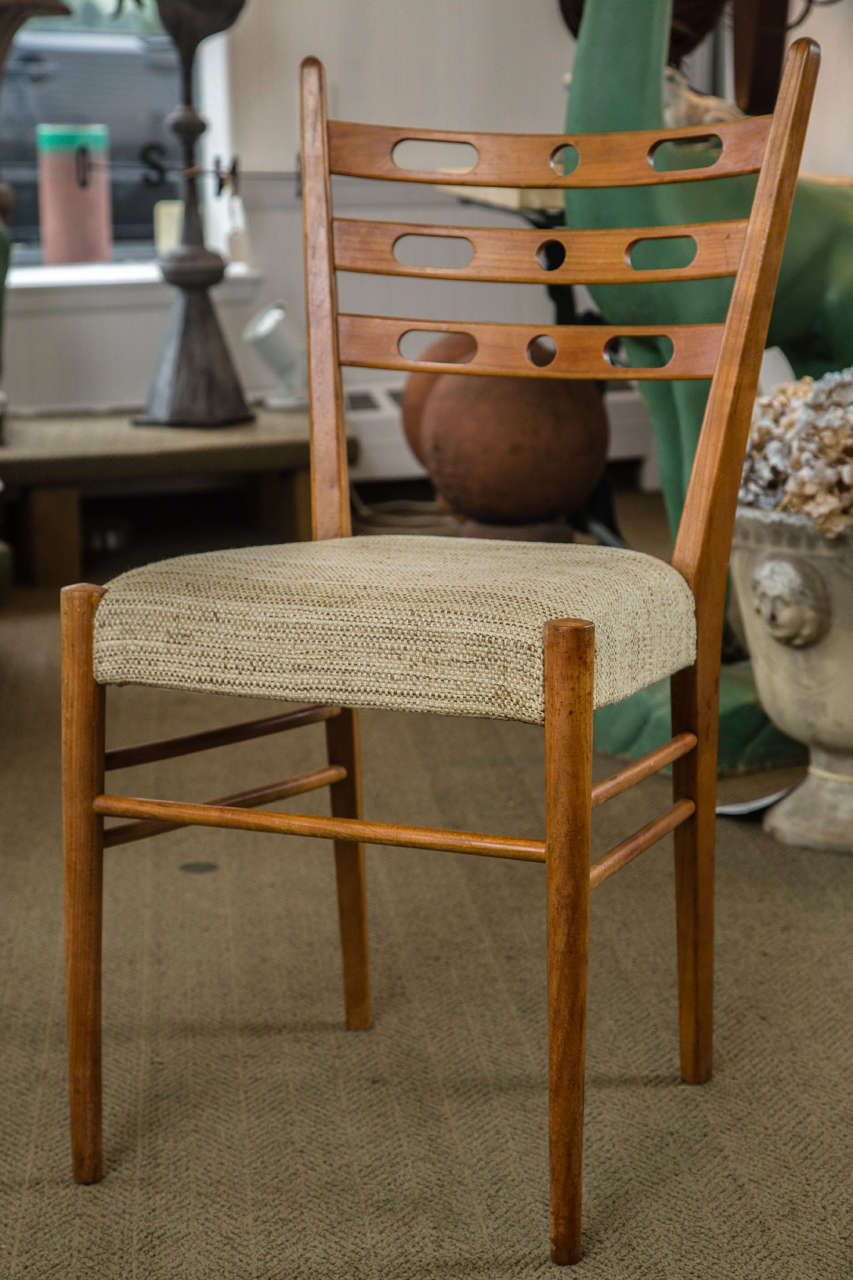 Swedish Set of Four Cherrywood Chairs For Sale