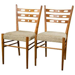 Set of Four Cherrywood Chairs 7