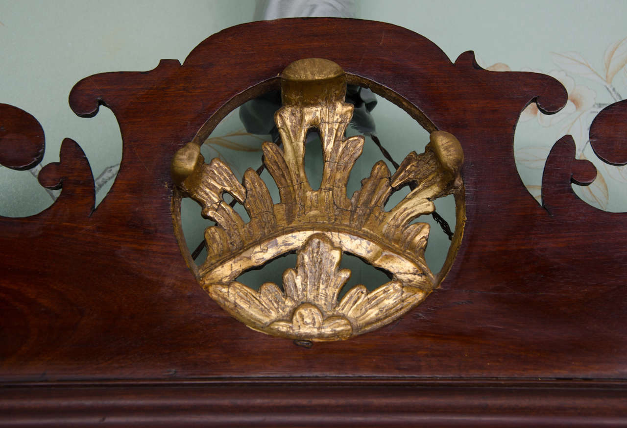 Large Georgian Chippendale Design Looking Glass, circa 1770-1780 1