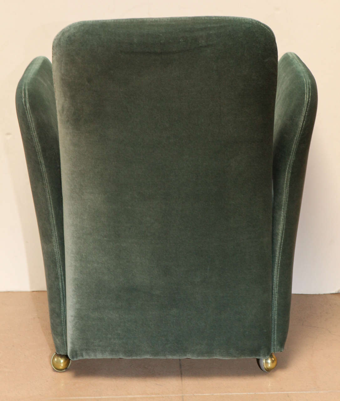 Set of Six Upholstered Green Pace Chairs 3