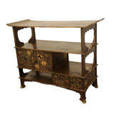 Edo Period Lacquered Display Cabinet (Sho-dana)