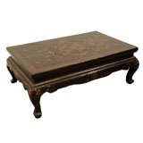 Chinese Export Lacquered Low Table with Dragon Motifs