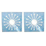 Pair of Plexy Glass Decorative Panels