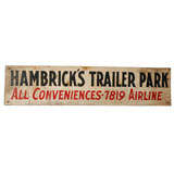 Used Dallas TX Trailer Park Sign