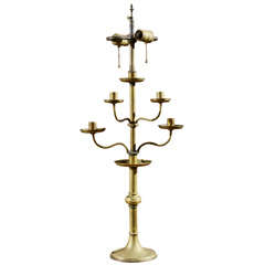 Brass Five Arm Lamp