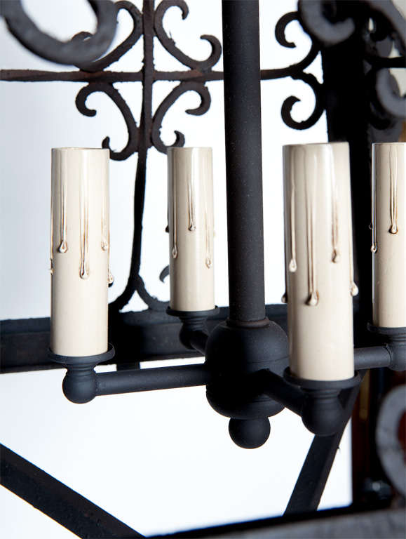 Pair Iron Lanterns