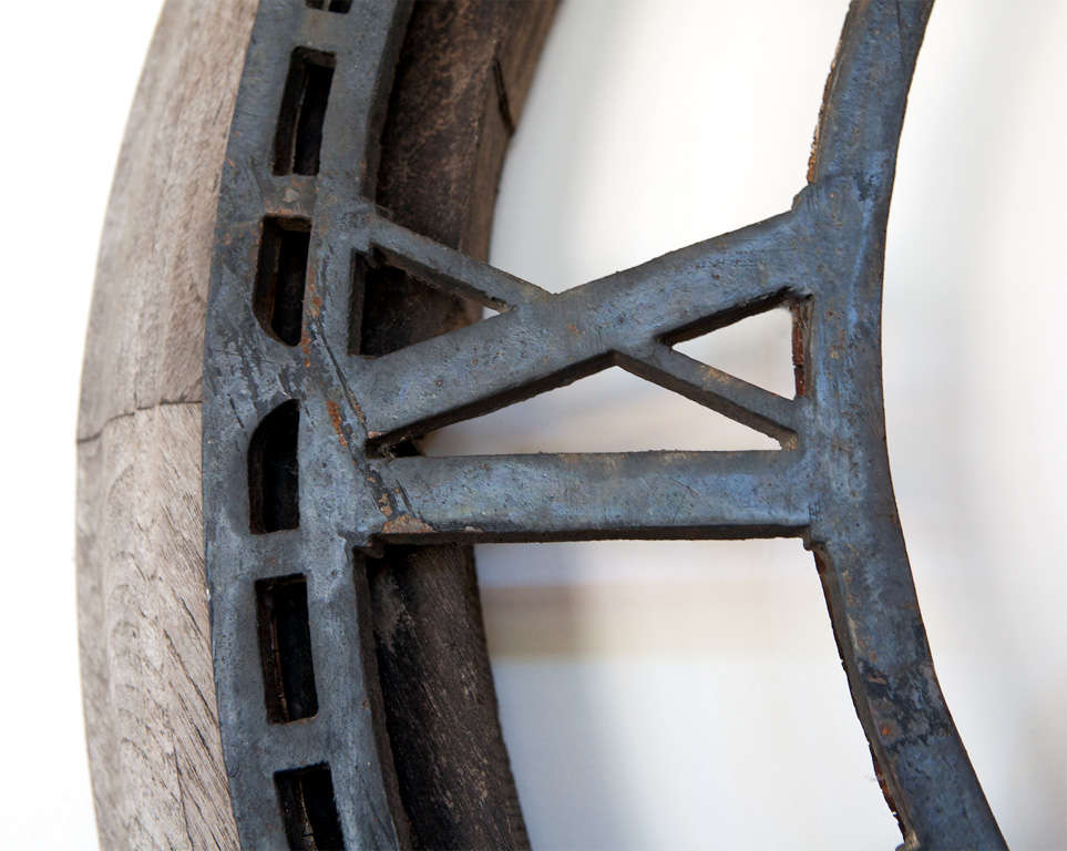Clock Face with Copper Hands For Sale 2