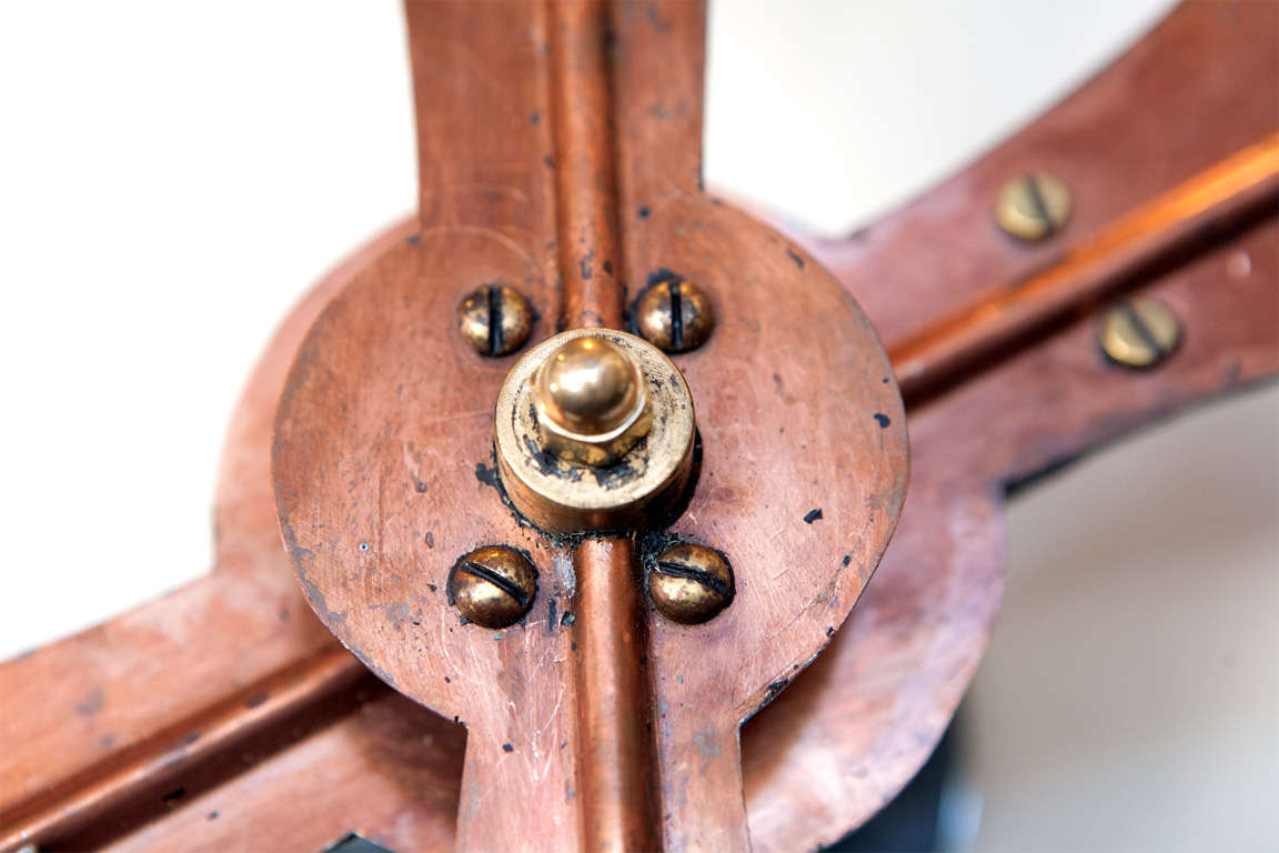 Clock Face with Copper Hands For Sale 4