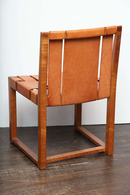 Two Custom Designed Side Chairs by T.H. Robsjohn-Gibbings In Good Condition In New York, NY