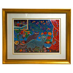 Yuri Gorbachev "Cats" Serigraph Artists Proof