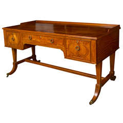 Antique Edwardian  Satinwood  Desk