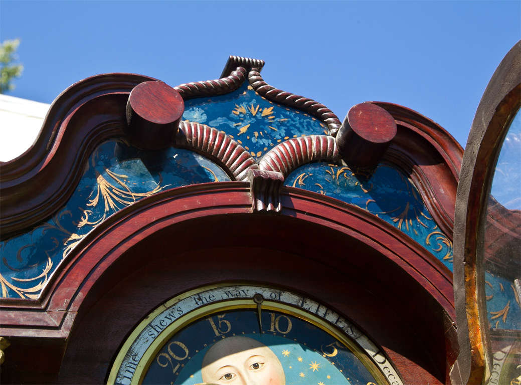 George III Mahogany Tall-Case Clock - Newton For Sale 3