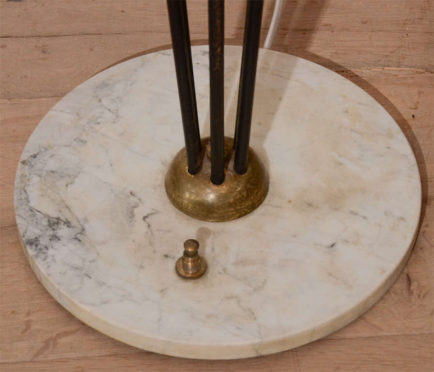 Stilnovo Floor Lamp with Set of Six Opaque Globes