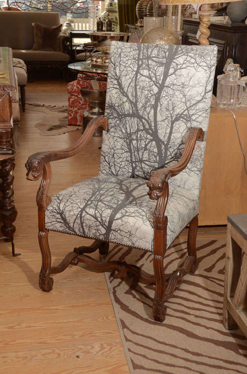 Pair of Animal Head Chateau Chairs