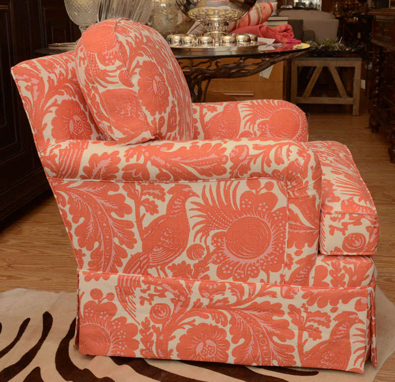 Classic English Style Club Chair in Scalamandre Fabric (Fabric was 190.00 per yard)