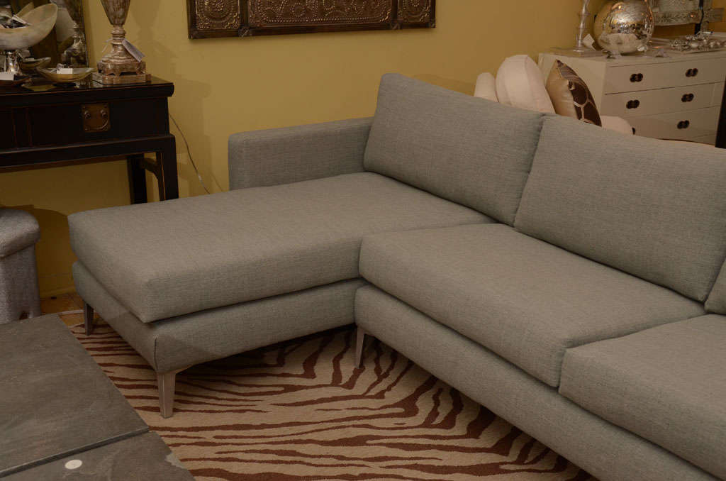 American Fabulous Sectional Sofa Chaise For Sale