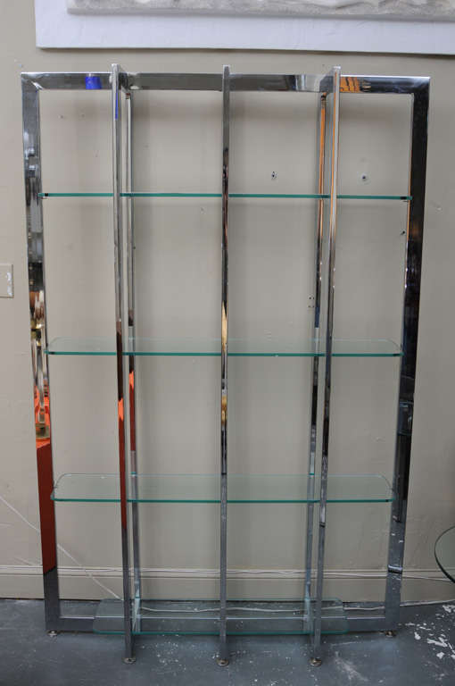 Polished Steel Etagere