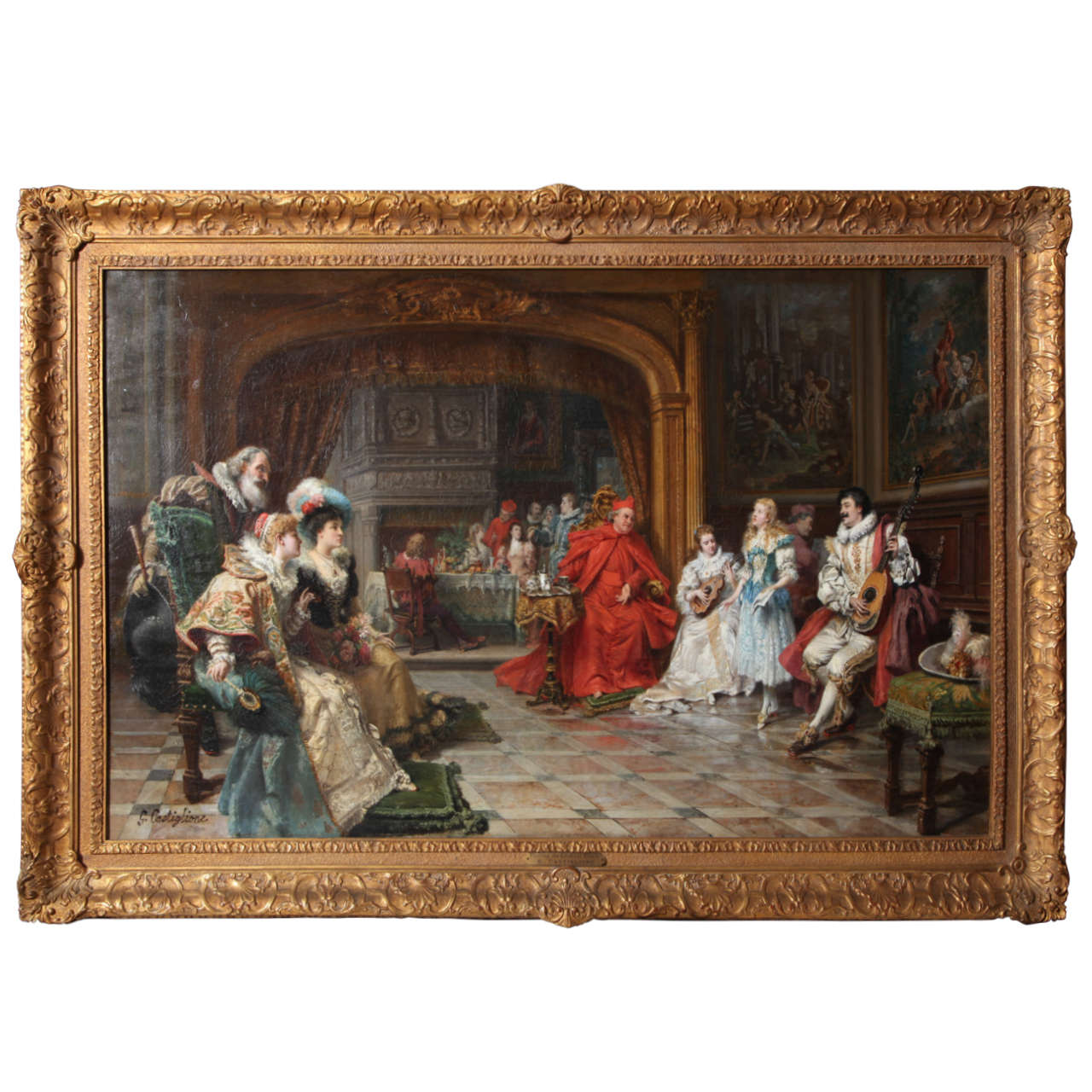 Giuseppe Castiglione 'The Cardinal's Court' Painting